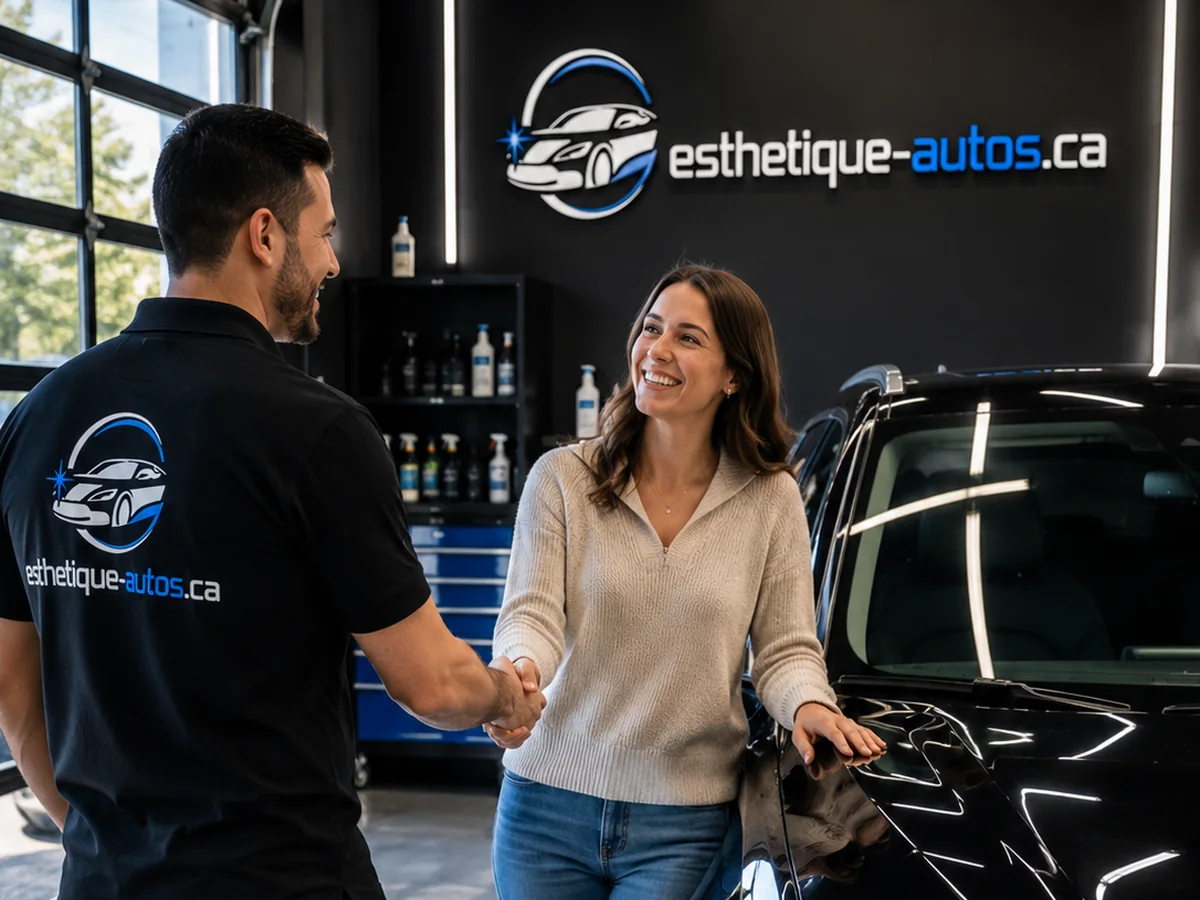 Remise d'un véhicule remis à neuf à un client